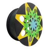 Carretilha De Madeira 31 Cm Grafitada Rolamento Pipa 01 Un
