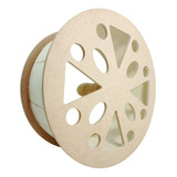 Carretilha De Madeira Mdf 31 Cm Crua Rolamento Pipa 01 Un