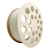 Carretilha De Madeira Mdf 35 Cm Crua Rolamento Pipa 01 Un