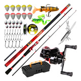 Carretilha De Pesca Anti Cabeleira Vara Telescopica Promoção