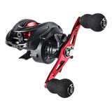Carretilha De Pesca Joyfox Esquerda 17 Rolamentos 7 2 1 10kg Cor Preto vermelho Lado Da Manivela Esquerdo