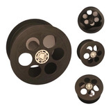 Carretilha De Pipa Plástica Preta Dimenor Mini
