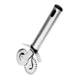 Carretilha Dupla Em Inox Para Cortar Massa Pastel Pizza