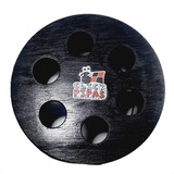 Carretilha Madeira Click Pipas 22 Cm Diâmetro 6 Furos