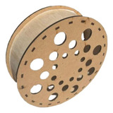 Carretilha Pipa Madeira 35cm Catraca Pronta Entrega Cru
