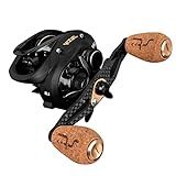 CARRETILHA SAINT PLUS VIZEL 12000 CARBON 12 ROLAMENTOS DRAG 8KG LADO ESQUERDA