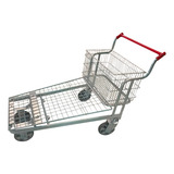 Carrinho Atacadista Prancha Plataforma Supermercado Epox Aço