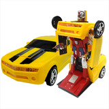 Carrinho Bate Volta Vira Robo Transformers