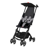 Carrinho Bebê Pockit Air All terrain Velvet Black 15kg Cor Preto Chassi Preto