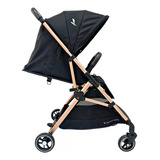 Carrinho Bebê Zurich Passeio Compacto Preto Gold 0 À 22kg