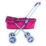 Carrinho Berço Super Premium Shine Princess Rosa