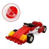 Carrinho Bloco Montar F1 Racing 40 Peças Tipo Lego City 2em1