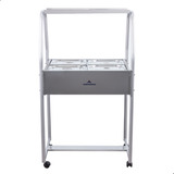 Carrinho Buffet Salada Gelo X Inox 4 Cubas Self Service