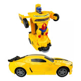 Carrinho Camaro Transformers Robô Luz Som