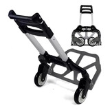 Carrinho Carga De Mão Multiuso Dobrável 75kg Corda Aluminio