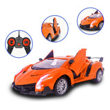 Carrinho Carro Controle Remoto Infantil Abre Portas E Luzes