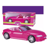 Carrinho Carro Conversível P Boneca Barbie 46cm Roma