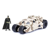Carrinho Carro Miniatura Batmóvel E Batman Coleção 1 24 Cor Camuflado Dark Knight Tumbler 2008