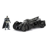 Carrinho Carro Miniatura Batmóvel E Batman Coleção 1 24 Cor Preto Arkham Knight 2015