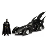 Carrinho Carro Miniatura Batmóvel E Batman Coleção 1 24