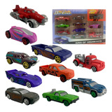 Carrinho Coleção De Ferro Compatível Hot Wheels 10 Peças