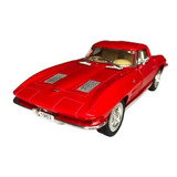 Carrinho Coleção Miniatura Corvette 1963 Ferro