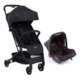 Carrinho Com Bebê Conforto Travel System Yupi Preto Voyage