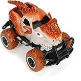 Carrinho Controle Remoto 4 Canais Carro Dinossauro 4x4 Com LED
