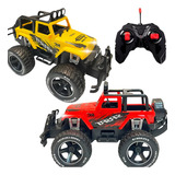 Carrinho Controle Remoto Bateria Recarregável Cross Country Cor Amarelo Personagem Carros