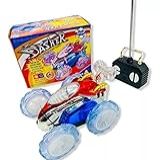Carrinho Controle Remoto Carro Maluco Gira 360º C- Luzes Led