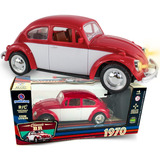 Carrinho Controle Remoto Fusca Clássico Recarregavel Com Luz