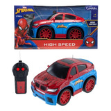 Carrinho Controle Remoto Homem Aranha Spider man 27 Mhz Cor Vermelho Personagem Homem Aranha
