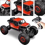 Carrinho Controle Remoto Jeep 4x4 Brinquedo Infantil Vermelho