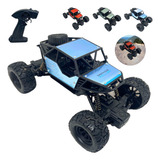 Carrinho Controle Remoto Recarregavel Carro Grande 4x4 Cor Azul