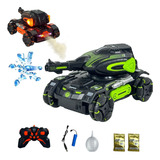 Carrinho Controle Remoto Tanque Guerra Bolinha De Gel Fumaça