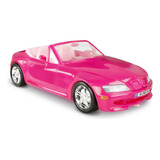Carrinho Conversível Rosa Roadster P Bonecas Barbie Roma