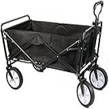 Carrinho De Acampamento Para Piquenique Vagão Compacto Dobrável Vagão Utilitário Dobrável Dobrável Para Uso Externo Carrinho De Praia Com Bolsa Lateral E Porta Copos Para Compras De Mantimen