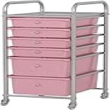 Carrinho De Armazenamento Estreito E Fino Organizador De Carrinho De Armazenamento Utilitário De 6 Gavetas Com Rodas Para Artesanato Roupas Coisas De Unhas Cabeleireiros Cor 6 Gavetas