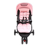 Carrinho De Bebê 3 Rodas Voyage Delta Cor Rosa preto