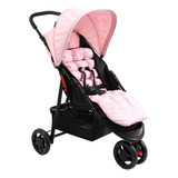 Carrinho De Bebê 3 Rodas Voyage Delta Cor Rosa preto
