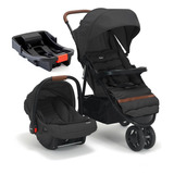 Carrinho De Bebê Breeze Preto Bebê Conforto E Base Infanti