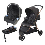 Carrinho De Bebê Cr3 E Bebê Conforto Base Isofix Burigotto