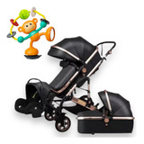Carrinho De Bebe Deluxe 3 Em 1 Moises Berço Bebe Conforto