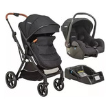 Carrinho De Bebê Kiddo Nomad Com Bebe Conforto E Base Preto