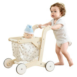 Carrinho De Bebê Labebe Baby Push Walker Doll Brinquedo Pus
