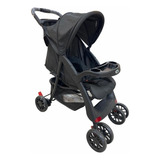 Carrinho De Bebê Passeio Atena Passear Cor Preto Chassi Preto