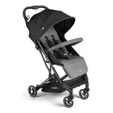 Carrinho De Bebê Passeio Compacto Oppa Até 15kgs Preto E Cinza Litet Bb464