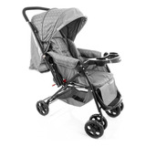 Carrinho De Bebê Reverse Cosco Kids Cor Cinza Rajado