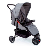Carrinho De Bebê Toffy 03 Rodas Compacto Cinza Mescla 0 Meses À 15kg Imp02367 Cosco Kids