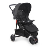 Carrinho De Bebê Toffy 03 Rodas Compacto Preto Absoluto 0 Meses À 15kg Imp02177 Cosco Kids